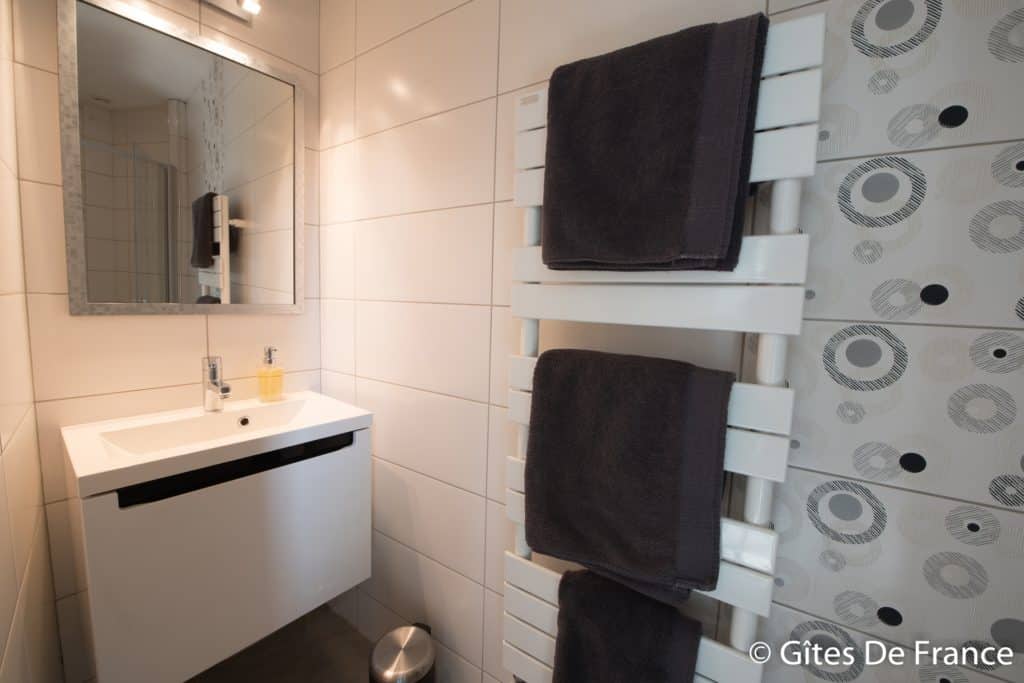 salle de bain de la chambre Epona de la Maison d'hôtes Altamica
